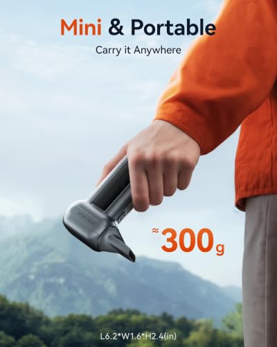 WOLFBOX MF100 Electric Air Duster-150000RPM Super Power Cordless Air Duster, Rechargeable Brushless Motor Durable Blower, 3-Gear Adjustable Dust Blower for Computer, Keyboard, Outdoor, House and Car