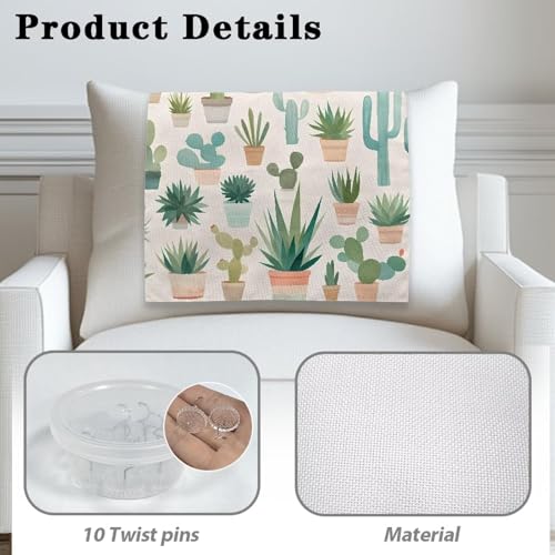 Headrest Recliner Covers for Small Recliners Tear Fade Resistant Recliner Protector Cover Washable Sofa Headrest Covers Pet Furniture Cover Couch Non Slip Cover Cactus - color: Cactus