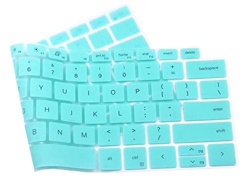Keyboard Skin Compatible with 2020 Dell XPS 13 9300 9310 13.4 inch Laptop, Dell XPS 15 15.6” 9500 9510 9520 9530 & Dell XPS 17 inch 9700 9710 9720 9730, Dell Precision 5760 5770 5560 5560 (Mint) - color: Mint