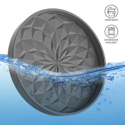 ME.FAN Car Coasters for Cup Holders [4 Pack] - 2.75In Silicone Auto Mug Mats - Universal Non-Slip Recessed Car Interior AccessoriesDeep Grey - color: 4pack-dark Grey