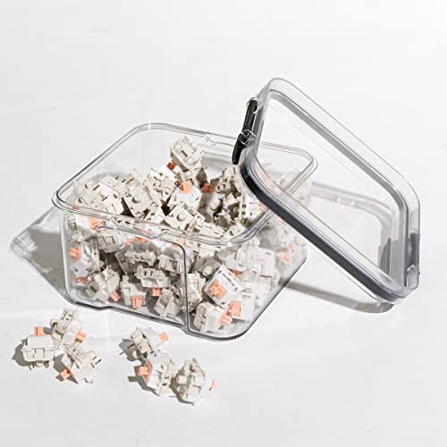 Gliging Switch Storage Mechanical Keyboard Switch Container Keycaps Sealed Can Storage Bottle Display Can Keycap Storage Box - size: Small