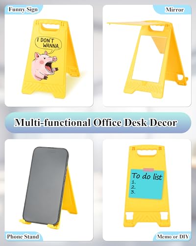 Funny Desk Shelf Decor, Don Wanna Mini Desk Sign | Don Wanna Sign, Funny Shelf Sign, Home Office Decor, Mini Desk Sign - style: I Don't Wanna