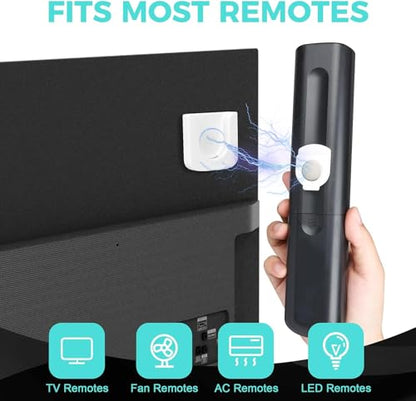6-Piece Magnetic Remote Control Holder Wall Mount - Self Adhesive Suitable for Tv Backside as Well as Tv Fan and Air Conditioner Remote Controls - color: White