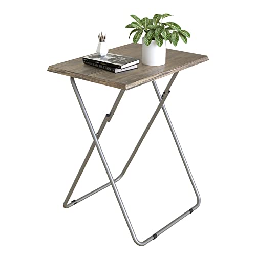 Garden 4 you Portable Folding TV Tray Table TV Dinner Tray with Sturdy MDF,Eating Trays for Living Room with No Assembly Required 15 x 18.9 x 26in (3D,1PC) - color: 3d, size: 1pc