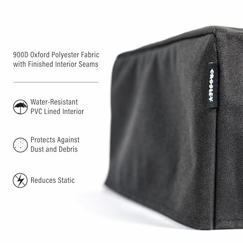 Crosley AC1055A-BK Fabric Turntable Dust Cover, Black