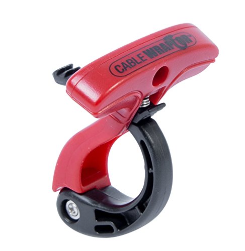 Gardner Bender CW-T1RR50 Small Cable Wraptor, 1½Inch. Diameter, Trigger Release, Reusable, Secures Cable, Wire, Tubes, Hoses & Household Goods, Black & Red - size: Small (1 Count)