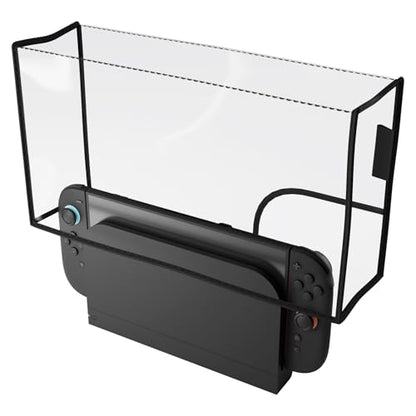 PlayVital Dust Cover for Nintendo Switch 2, Anti-Scratch Dust Guard Waterproof Cover Sleeve for Nintendo Switch 2 Console & Charging Dock -Transparent - color: Transparent