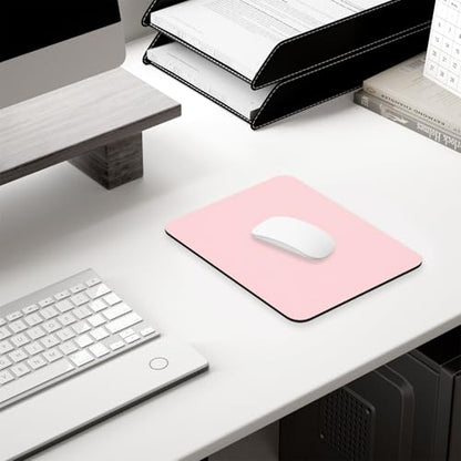 Hsurbtra Mouse Pad, Premium-Textured Square Mousepad 7 x 9 Inch, Thick 3 mm Anti-Slip Waterproof Rubber Pretty Cute Computer Mat for Office Gaming Laptop Women Kids Pink - color: Pink, size: Square Mousepad (7" x 9")