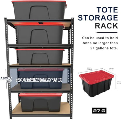 Garage Storage Shelves 72'',Ajustable Garage Shelving Units, Storage Shelves Heavy Duty, Metal Shelving for Basement, Warehouse, Workshop, Pantry, Closet, 2400 LBS, 16" D x 35.5" W x 72" H - size: 16"D x 35.5"W x 72"H