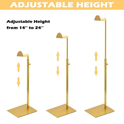 Royxen 3 Pack Purse Holder, Purse Display Stand with Adjustable Height, Bag Stands for Display, Stainless Steel Purse Rack for Bags Organizer (Gold) - color: Gold