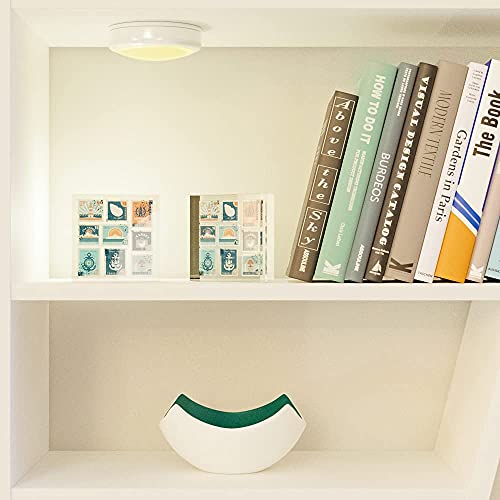 HELPLEX Acrylic Frames, 2 Pack 4x4 Frameless Clear Picture Frame, 20mm Thicker, Double Sided Magnetic, Free Standing Desktop Display - size: 4x4(2 PACK)