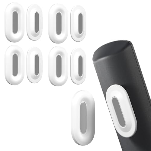 Magnetic Remote Control Holder Wall Mount, 2025 Upgraded Smaller & Stronger Magnetic Silicone Remote Control Organizer TV Remote Charger Holder Caddy Back of TV (White-4 Pack) - color: White, size: 4 Pack