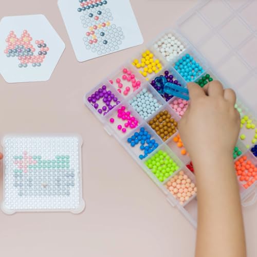 Varku 4 PCS 28 Grids Bead Organizer, Transparent Plastic Storage Box, Clear Plastic Container with Fixed Dividers for Organizing Small Items Like Jewelry, Beads, Nails, Screws - size: 4Pcs 28 Grids