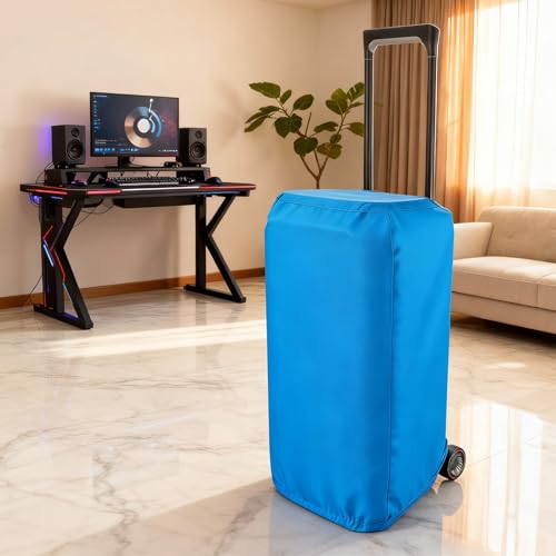 Dust cover protective cover for portable party speakers, extendable dust cover with elastic band speaker slide cover (2-piece set)
