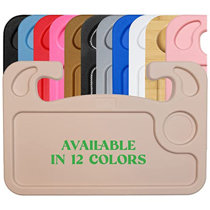 lebogner Steering Wheel Tray, Car Food Trays for Eating, Laptop, Tablet, iPad Or Notebook, Hook On Auto Steering Wheel (Steering Wheel Tray, Beige) - color: Beige