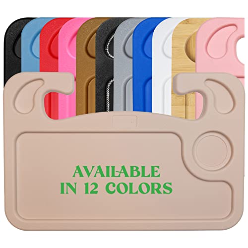 lebogner Steering Wheel Tray, Car Food Trays for Eating, Laptop, Tablet, iPad Or Notebook, Hook On Auto Steering Wheel (Steering Wheel Tray, Beige) - color: Beige