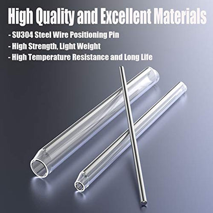 40mm Clear PE Heat Shrinkable Tube Fiber Optical Cable 2.6mm Dia Fusion Splice Protection Sleeve 100pcs