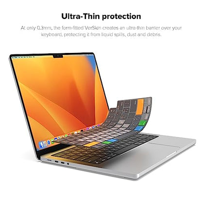 JCPal MacOS Shortcut Guide Keyboard Cover for Apple MacBook Pro 14 inch / 16 inch (M1–M5), MacBook Air 13 inch / 15 inch (M2–M5) and MacBook Neo (US–Layout) - size: MacBook Pro 14/16 (M1-M5), Air 13/15 (M2-M5), Neo