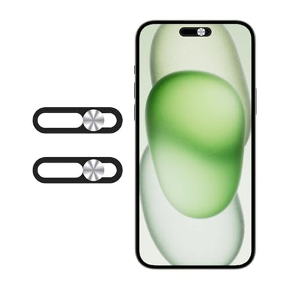 Webcam Cover Protector Protect Privacy and Security, Front Camera Cover, Camera CoverCompatible with iPhone 14Pro/14Pro Max/iPhone15/15Puls/15Pro/15Pro Max /16/16Plus/16Pro/16Pro Max (2PCS,Silver) - color: Silver