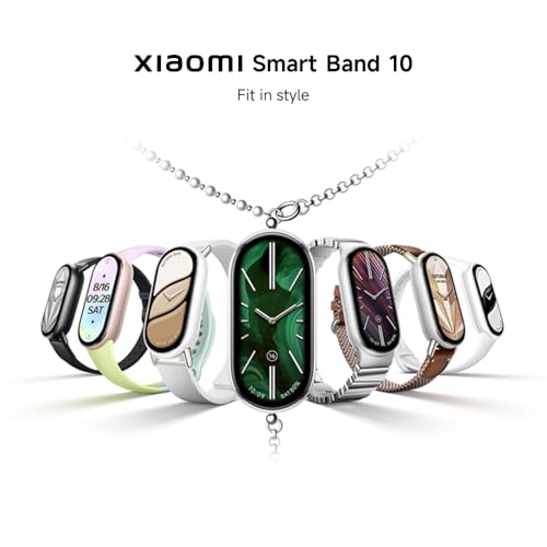 XIAOMI Mi Smart Band 10 (2025) Global Version - 1.72" AMOLED Display | 21 Days Battery Life | Touchscreen, Multi-Sport Tracker, Activity Tracker, Heart Rate Monitor | BT5.4 - (Midnight Black) - color: Midnight Black