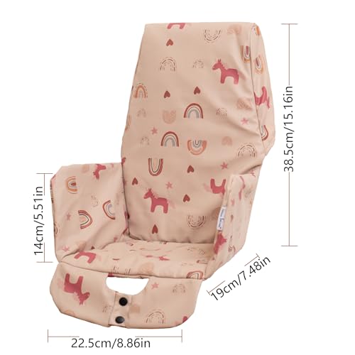 High Chair Pad, for Baby High Chair Cushion Compatible with IKEA Antilop Soft and Comfortable Seat Cover Replacement Easy to Clean, DJ Pink - color: Pink