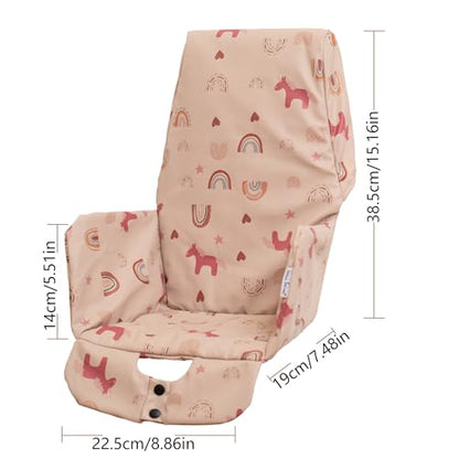 High Chair Pad, for Baby High Chair Cushion Compatible with IKEA Antilop Soft and Comfortable Seat Cover Replacement Easy to Clean, DJ Pink - color: Pink