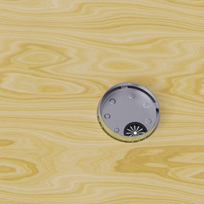 Desk Grommet 2 Inch 50mm, Zinc Alloy Computer Desk Wire Hole Cover, Office Desktop Cord Cable Hole Metal Ring, Silver Tone - size: 2" Silver Tone