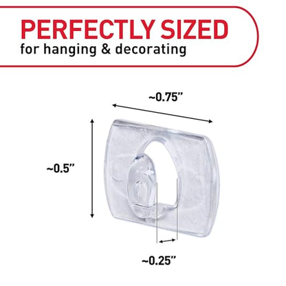 Command Clear Indoor Mini Light Clips Value Pack, 45 Clips, 54 Strips, Damage-Free String Light Hangers for Home, Room, Wall, Office, and Dorm Decor, Great for Cable Management, Holds up to 0.3 lb - style: 45 Clips