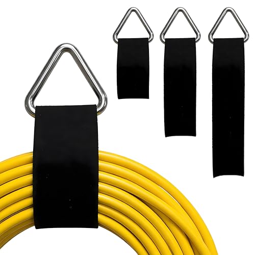 Extension Cord Holder Organizer, 2in x 16.4’ Cut to Length Heavy Duty Storage Straps with 15 Buckles, Garden Water Hose Garage Gadgets Hanger for Storage and Organization