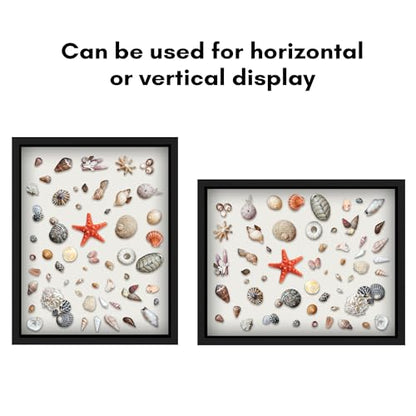 Americanflat 16x20 Shadow Box Frame with Polished Plexiglass - Silhouette Collection - Large Shadow Box Display Case for Tabletop and Wall Display - Black with Soft Felt Back - color: Black, size: 16x20