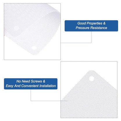 MECCANIXITY 6PCS PC Dust Filter, 120x120mm PVC Computer Case Cooler Dustproof Mesh Cover Fan Grills for Computer Chassis Speakers, White