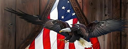 Large Gaming Mouse pad,Eagle，Flag Anti Slip Rubber Base Mouse pad, Suitable for Computer, Laptop, Office Desk Accessories - color: Eagle，Flag