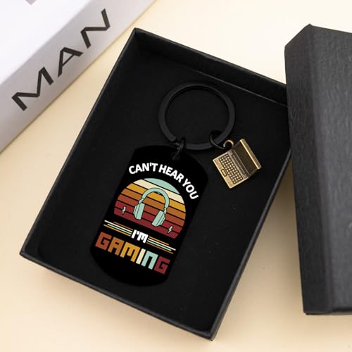 Video Game Keychain for Men Gaming Gift for Game Lovers Birthday Gifts for Boyfriend Cool Gaming Player Gifts for Teenager Husband Funny Gift for Teen Boys