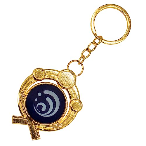Impact Videogame Colorful Lanyard Keychains Stickers - color: Inazuma Hydro