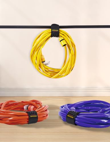 Elastic Cinch Straps-12"x2"(6 pack) with Anti-Slip strips,Heavy Duty Multipurpose Hook and Loop Storage Straps with Buckle,Hoses,Cables, Ropes,Truck,Bike or Pant Garters - size: 2"x12"- 6Pack