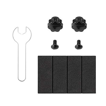 AGPTEK CPU Stand - Adjustable Width 4.7" to 8.2" with 2 Locking Wheels and 2 Caster Wheels - Black (Pack of 2) - size: A (Pack of 2)