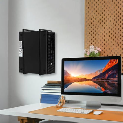 14.6"x 4" SFF PC Under Desk/Wall Mount Compatible with Dell OptiPlex SFF 9020 7060 7050 7040 5050 3050 Small Form Factor Desktop Computer with Anti Scratch Sponge