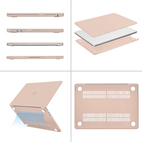 MOSISO Compatible with MacBook Air 13 inch Case M5 2026 M4 2025 M3 M2 2024-2022 A3449 A3240 A3113 A2681, Scratches-Resistant Protective Hard Shell for MacBook Air 13.6 inch Case, Camel - color: Camel