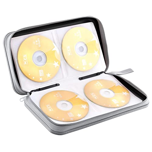 DVD Case, CD Case Holder Wallet Binder 96 Capacity CD/DVD Cases Storage Holder Binder Organizer Wallet Book for Car Home Travel (Black) - color: Black