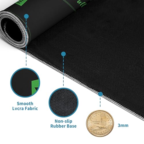 Excle Large Mouse Pad Desk Pad,Extended Mouse Pad Cute Mouse Pads for Desk Accessories,31.5 x 11.8In Long Computer Keyboard Mousepad Mouse Mat with 3mm Non-Slip Base and Stitched Edge - color: Excle