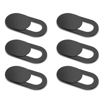 6 Pack Webcam Cover Slide Cover for iPhone iPad MacBook iMac Laptop PC, 0.03 inch Ultra Thin Web Camera Cover Blocker Slider Accessories for Privacy and Security (6 Pack)