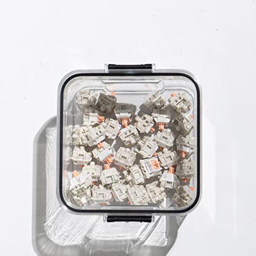 Gliging Switch Storage Mechanical Keyboard Switch Container Keycaps Sealed Can Storage Bottle Display Can Keycap Storage Box - size: Small