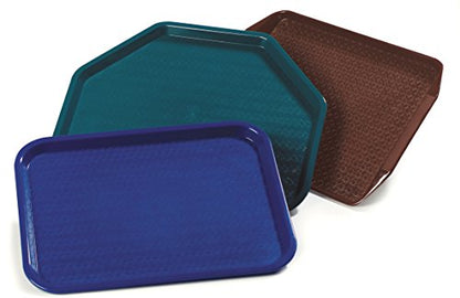 Carlisle FoodService Products CT121669 Café Standard Cafeteria / Fast Food Tray, 12" x 16", Chocolate - color: Chocolate Brown, size: 0.7" x 0.5" x 0.3"