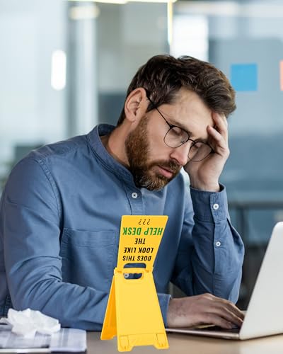 Funny Office Desk Decor, Look Like Help Desk Mini Desk Sign - style: This Look Like The Help