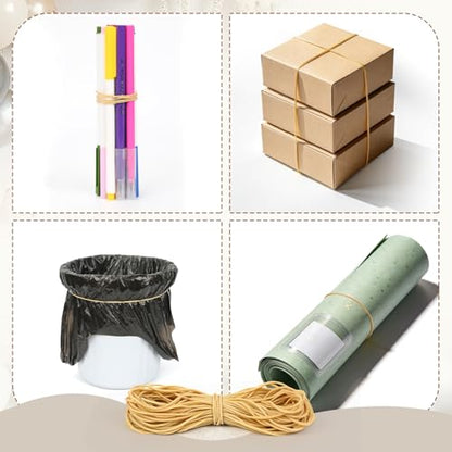 Long Rubber Bands for Balloon Arch (260pcs) Size #117A Stretchy Elastic Ligas for DIY Wedding, Birthday & Shower Decorations - Large Elastic Bands for Office Supplies Trash Cans File Folders