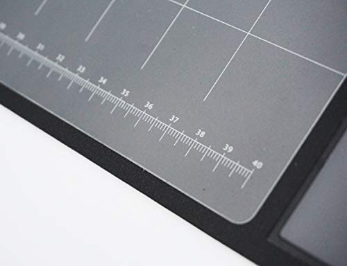 Multifunctional Desk Mat with Calendar, with Pockets for Notes/Monthly Plans/Photos/Business Cards, Waterproof and Non-Slip Mouse Pad, 27.6'' x 13'' Black