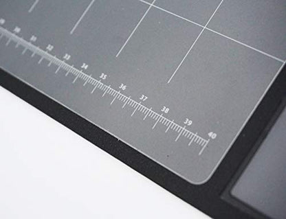 Multifunctional Desk Mat with Calendar, with Pockets for Notes/Monthly Plans/Photos/Business Cards, Waterproof and Non-Slip Mouse Pad, 27.6'' x 13'' Black