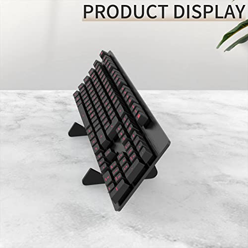 Black Keyboard Stands 1-Tier, Mechanical Keyboard Acrylic Display Stand, Holder Stand for Gaming Keyboards - color: Black