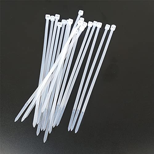 1000 pcs 6 inch Cable Zip Ties Heavy Duty, Premium Plastic Wire Ties with 18 LBS Tensile Strength, UV Resistant Cable Ties, Self-Locking White Nylon Tie Straps - color: White, size: 6 inch ( 3 x 150mm )