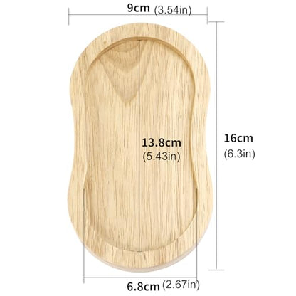 Salt and Pepper Wooden Mill Rest, Wood colours Pepper Grinder Tray, Work Surface and Dining Table Protector (Pepper mill not included) - color: H Wood Colours Mill Tray